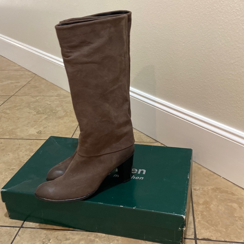 Women’s Paul Green “Glory” tall boot, size 10, graphite color.